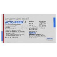 Acto-Pred, Generic Medrol, Methylprednisolone 4 mg (Ferring) manufacturer info
