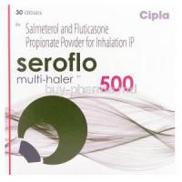 Seroflo, Salmeterol / Fluticasone 500 Multi-haler  Box