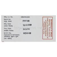 Floricot, Fludrocortisone Acetate 100 mcg manufacturing info