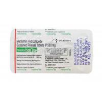 Metsmall 500, Generic Glucophage, Metformin HCl 500mg Sustained Release Tablet Strip Information