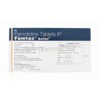 Famtac Soflet, Generic Pepcid, Famotidine 40mg Box Information