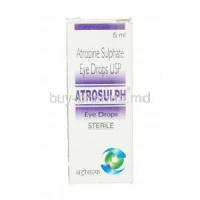 Atrosulph Eye Drops, Generic Atropisol, Atropine Sulphate 1% 5ml Box