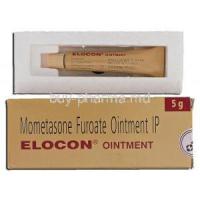 Elocon Ointment, Mometasone Furoate, 5g, Ointment