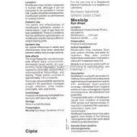 Moxicip, Moxifloxacin Information Sheet 1