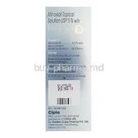 Tugain Solution 5, Minoxidil Topical Solution 5% 60ml Box Information