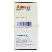 Azithral Liquid 100 15ml, Generic Zithromax, Azithromycin Oral Suspension 20mg per ml Box Manufacturer