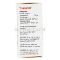 Tropicamet, Generic Mydriacyl, Tropicamide 1% Eye Drops 5ml Box Information