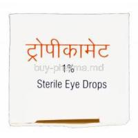 Tropicamet, Generic Mydriacyl, Tropicamide 1% Eye Drops 5ml Box Top
