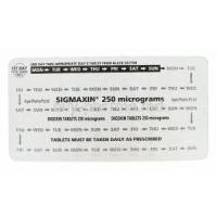 Sigmaxin, Digoxin 0.25mg blister pack information