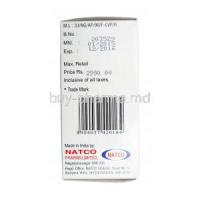 Nayzold, Zoledronic Acid Injection Natco pharma manufacturer