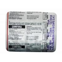 Comfora,  Pentosan Polysulfate Sodium 100mg capsule, Blister pack
