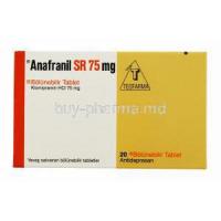 Anafranil, Clomipramine 10mg 20tabs, teofarma, packaging