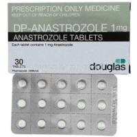 Generic Arimidex, Anastrozole 1 mg box and tablet
