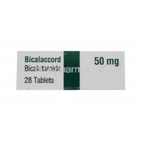 Generic Casodex, Bicalaccord, Bicalutamide 28tabs 50mg, packaging information