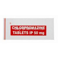 Generic Largactil, Chlorpromazine IP tablets 50mg, box