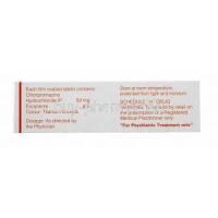 Generic Largactil, Chlorpromazine, packaging with information