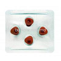 Generic Viagra, Sildenafil Citrate tablets I.P. , Vigore 100, 4 tabs, german Remedies, blister pack front presentation