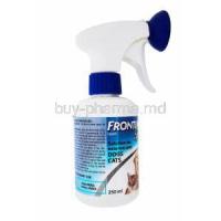 Frontline SPray, 250ml, Fipronil, Solution for external use dogs cats, spray bottle side view