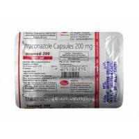 Itromed, Itraconazole 200mg capsules back