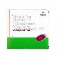 Jubiglim M, Glimepiride and Metformin 2mg-500mg