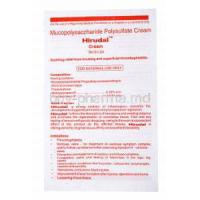 Mucopolysaccharide Polysulphate Cream, Hirudal cream, Package insert instructions leaflet
