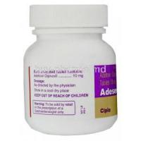 Adesera, Generic Hepsera, Adefovir Dipivoxil 10 mg Tablet  Cipla bottle information