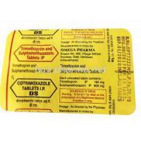 Generic  Bactrim, Trimethoprim/ Sulfamethoxazole Tablet, 160mg/800mg, blister pack