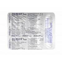 Diavit Plus capsules back