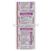 Cardivas, Generic Coreg, Carvedilol 12.5 mg  packaging