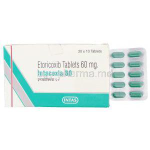 Intacoxia, Generic Arcoxia, Etoricoxib 60 mg