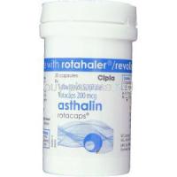 Asthalin, Generic Ventolin,  Salbutamol 200 Mcg Rotacap (Cipla)  Container
