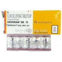 Voveran SR, Generic  Voltaren SR, Diclofenac sodium 75 mg Tablet