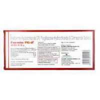 Formin PG, Glimepiride, Metformin and Pioglitazone 2mg manufacturer