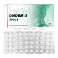 Ondem, Ondansetron 8mg box and tablets