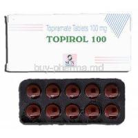 Topirol 100, Generic Topamax, Topiramate 100mg, Tablet