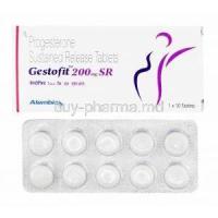 Gestofit, Progesterone 200mg box and tablets
