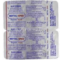 Meftal Spas,  Mefenamic Acid / Dicyclomine Packaging