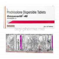 Omnacortil, Prednisolone 40mg box and tablets