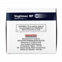 Voglimac MF, Metformin and Voglibose 0.3mg manufacturer
