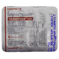 Hansepran, Generic  Lamprene,  Clofazimine  100 Mg Packaging