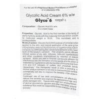 Glyco 6, Glycolic Acid Cream 6%, 30g, package insert