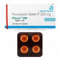 Flucos, Fluconazole 200mg box and tablets