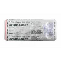 Oflox, Ofloxacin 100mg tablets back