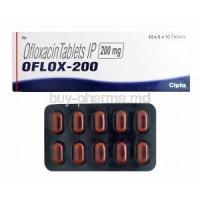 Oflox, Ofloxacin 200mg box and tablets
