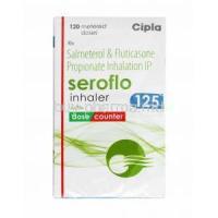 Seroflo Inhaler, Salmeterol 25mcg and Fluticasone Propionate 125mcg box
