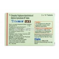 Triexer LS, Glimepiride 2mg, Metformin 500mg and Pioglitazone 7.5mg composition