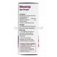 Moxicip Eye Drops, Moxifloxacin composition