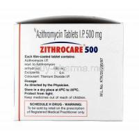 Zithrocare, Azithromycin 500mg composition