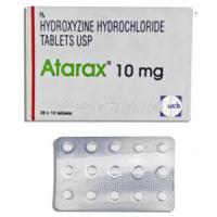 Atarax, Hydroxyzine HCl  10 mg Tablet (UCB India)