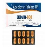 Ekovir, Acyclovir 800mg box and tablets